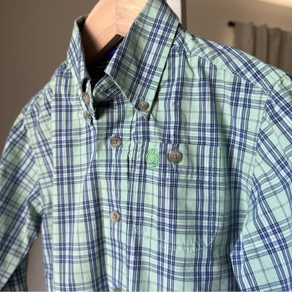 Wrangler George Strait Boy’s Plaid L/S Button Up Shirt Size XS - Picture 4 of 9